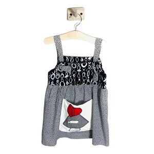 NWT Fish & Grits Funky Vintage Girls Boutique Apron Dress Size 5
